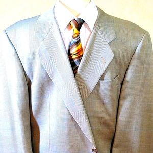 Hickey Freeman Windowpane Suit